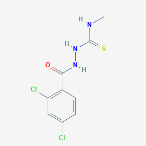 molecular formula C9H9Cl2N3OS B2391162 2-(2,4-Dichlorobenzoyl)-N-methylhydrazinecarbothioamide CAS No. 266312-56-5