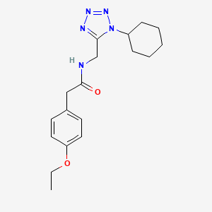N-((1-cyclohexyl-1H-tetrazol-5-yl)methyl)-2-(4-ethoxyphenyl)acetamide