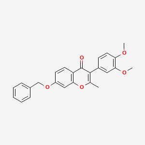 B2391203 7-(benzyloxy)-3-(3,4-dimethoxyphenyl)-2-methyl-4H-chromen-4-one CAS No. 610760-87-7
