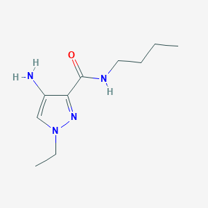 molecular formula C10H18N4O B2391204 4-Amino-N-butyl-1-ethyl-1H-pyrazole-3-carboxamide CAS No. 1006454-52-9