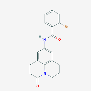 molecular formula C19H17BrN2O2 B2391224 2-溴-N-(2-氧代-1-氮杂三环[7.3.1.05,13]十三-5,7,9(13)-三烯-7-基)苯甲酰胺 CAS No. 898411-94-4