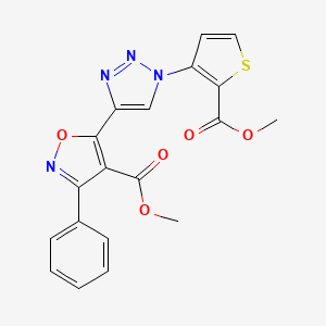 methyl 5-{1-[2-(methoxycarbonyl)-3-thienyl]-1H-1,2,3-triazol-4-yl}-3-phenyl-4-isoxazolecarboxylate