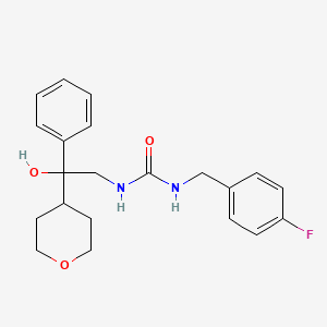 1-(4-fluorobenzyl)-3-(2-hydroxy-2-phenyl-2-(tetrahydro-2H-pyran-4-yl)ethyl)urea