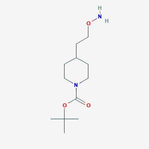 molecular formula C12H24N2O3 B2391277 Tert-butyl 4-[2-(aminooxy)ethyl]piperidine-1-carboxylate CAS No. 1785180-23-5