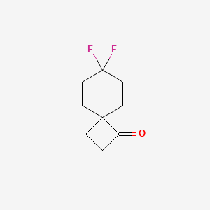 molecular formula C9H12F2O B2391283 7,7-Difluorospiro[3.5]nonan-3-one CAS No. 2551117-04-3