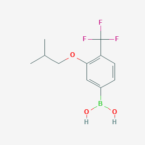 molecular formula C11H14BF3O3 B2391297 3-异丁氧基-4-(三氟甲基)苯硼酸 CAS No. 2096333-69-4