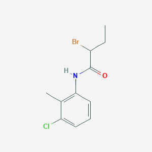 molecular formula C11H13BrClNO B2391300 2-bromo-N-(3-chloro-2-methylphenyl)butanamide CAS No. 195374-38-0