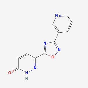 3-(3-Pyridin-3-yl-1,2,4-oxadiazol-5-yl)-1H-pyridazin-6-one