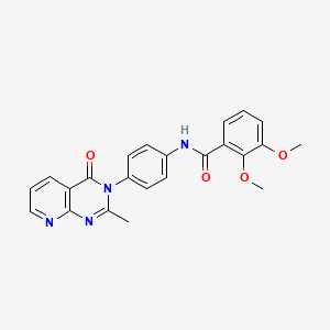 molecular formula C23H20N4O4 B2391306 2,3-dimethoxy-N-[4-(2-methyl-4-oxopyrido[2,3-d]pyrimidin-3-yl)phenyl]benzamide CAS No. 921866-25-3