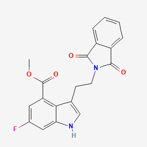 Methyl 3-(2-(1,3-dioxoisoindolin-2-yl)ethyl)-6-fluoro-1H-indole-4-carboxylate