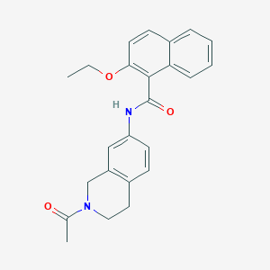 N-(2-acetyl-3,4-dihydro-1H-isoquinolin-7-yl)-2-ethoxynaphthalene-1-carboxamide