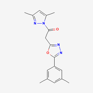 2-[5-(3,5-dimethylphenyl)-1,3,4-oxadiazol-2-yl]-1-(3,5-dimethyl-1H-pyrazol-1-yl)ethanone