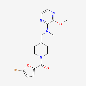 (5-Bromofuran-2-yl)-[4-[[(3-methoxypyrazin-2-yl)-methylamino]methyl]piperidin-1-yl]methanone