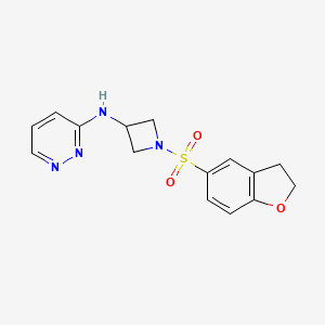 N-[1-(2,3-dihydro-1-benzofuran-5-sulfonyl)azetidin-3-yl]pyridazin-3-amine