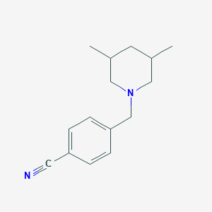4-[(3,5-Dimethylpiperidin-1-yl)methyl]benzonitrile