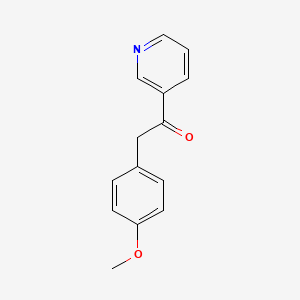 molecular formula C14H13NO2 B2391365 2-(4-Methoxyphenyl)-1-(3-pyridinyl)-ethanone CAS No. 23827-45-4