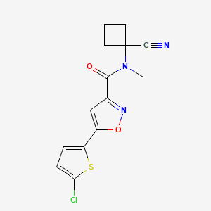 5-(5-chlorothiophen-2-yl)-N-(1-cyanocyclobutyl)-N-methyl-1,2-oxazole-3-carboxamide