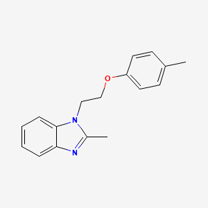 molecular formula C17H18N2O B2391392 2-Methyl-1-(2-p-tolyloxy-ethyl)-1H-benzoimidazole CAS No. 333769-99-6