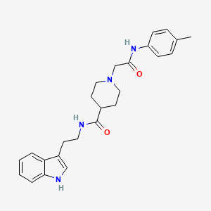 N-(2-(1H-indol-3-yl)ethyl)-1-(2-oxo-2-(p-tolylamino)ethyl)piperidine-4-carboxamide