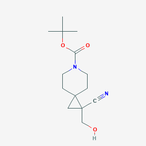 Tert-butyl 1-cyano-1-(hydroxymethyl)-6-azaspiro[2.5]octane-6-carboxylate