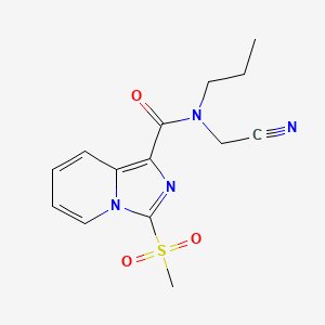 N-(cyanomethyl)-3-methanesulfonyl-N-propylimidazo[1,5-a]pyridine-1-carboxamide