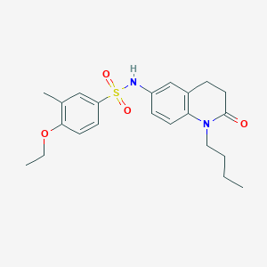 molecular formula C22H28N2O4S B2391416 N-(1-butyl-2-oxo-1,2,3,4-tetrahydroquinolin-6-yl)-4-ethoxy-3-methylbenzenesulfonamide CAS No. 946270-61-7