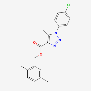 2,5-dimethylbenzyl 1-(4-chlorophenyl)-5-methyl-1H-1,2,3-triazole-4-carboxylate