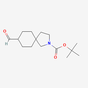 molecular formula C15H25NO3 B2391441 tert-Butyl 8-formyl-2-azaspiro[4.5]decane-2-carboxylate CAS No. 2230804-16-5
