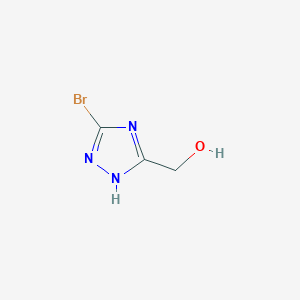 molecular formula C3H4BrN3O B2391445 (3-Bromo-1H-1,2,4-triazol-5-yl)methanol CAS No. 23164-67-2