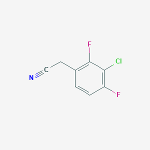 molecular formula C8H4ClF2N B2391452 3-Chloro-2,4-difluorophenylacetonitrile CAS No. 886761-67-7