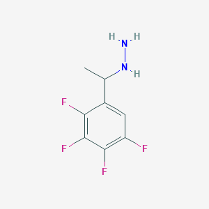 1-(2,3,4,5-Tetrafluorophenyl)ethylhydrazine