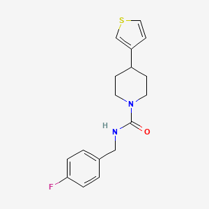 N-(4-fluorobenzyl)-4-(thiophen-3-yl)piperidine-1-carboxamide