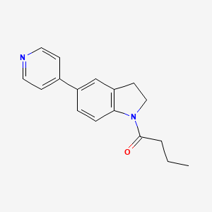 1-(5-(Pyridin-4-yl)indolin-1-yl)butan-1-one