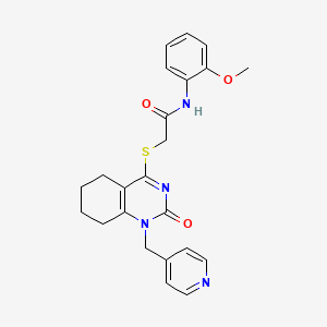 N-(2-methoxyphenyl)-2-((2-oxo-1-(pyridin-4-ylmethyl)-1,2,5,6,7,8-hexahydroquinazolin-4-yl)thio)acetamide