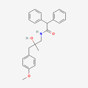 N-[2-hydroxy-3-(4-methoxyphenyl)-2-methylpropyl]-2,2-diphenylacetamide