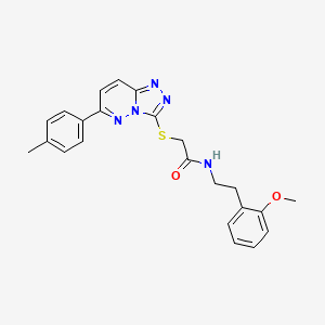 molecular formula C23H23N5O2S B2391543 N-(2-methoxyphenethyl)-2-((6-(p-tolyl)-[1,2,4]triazolo[4,3-b]pyridazin-3-yl)thio)acetamide CAS No. 894044-01-0