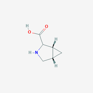 molecular formula C6H9NO2 B2391544 (1R,5S)-3-azabicyclo[3.1.0]hexane-2-carboxylic acid CAS No. 1279569-17-3