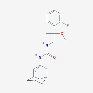 molecular formula C21H29FN2O2 B2391615 1-((1R,3s)-金刚烷-1-基)-3-(2-(2-氟苯基)-2-甲氧基丙基)脲 CAS No. 1797025-39-8