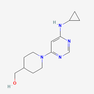 molecular formula C13H20N4O B2391618 (1-(6-(Cyclopropylamino)pyrimidin-4-yl)piperidin-4-yl)methanol CAS No. 1353946-06-1