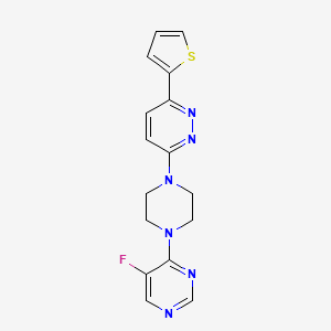 3-[4-(5-Fluoropyrimidin-4-yl)piperazin-1-yl]-6-thiophen-2-ylpyridazine