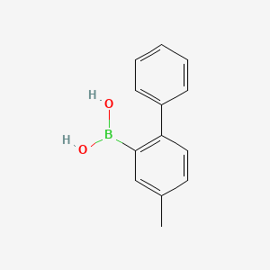 molecular formula C13H13BO2 B2391700 (5-Methyl-2-phenylphenyl)boronic acid CAS No. 2243975-76-8