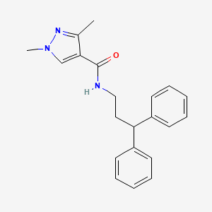 N-(3,3-diphenylpropyl)-1,3-dimethyl-1H-pyrazole-4-carboxamide