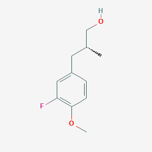 B2391739 (2R)-3-(3-Fluoro-4-methoxyphenyl)-2-methylpropan-1-ol CAS No. 2248199-42-8
