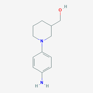 B2391754 3-Piperidinemethanol, 1-(4-aminophenyl)- CAS No. 211247-50-6