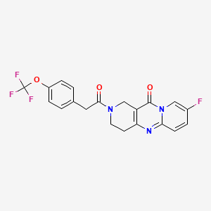 8-fluoro-2-(2-(4-(trifluoromethoxy)phenyl)acetyl)-3,4-dihydro-1H-dipyrido[1,2-a:4',3'-d]pyrimidin-11(2H)-one