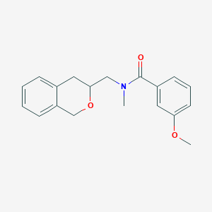 molecular formula C19H21NO3 B2391759 N-(isochroman-3-ylmethyl)-3-methoxy-N-methylbenzamide CAS No. 2034527-68-7