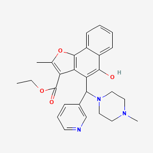 Ethyl 5-hydroxy-2-methyl-4-((4-methylpiperazin-1-yl)(pyridin-3-yl)methyl)naphtho[1,2-b]furan-3-carboxylate