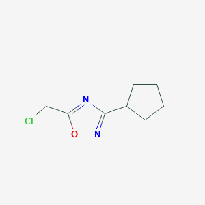 molecular formula C8H11ClN2O B2391793 5-(Chlorométhyl)-3-cyclopentyl-1,2,4-oxadiazole CAS No. 1179864-54-0