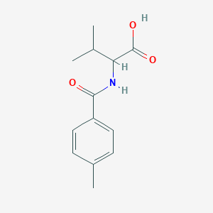 molecular formula C13H17NO3 B2391797 3-Methyl-2-[(4-methylphenyl)formamido]butanoic acid CAS No. 323587-86-6