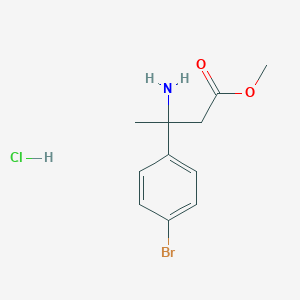 Methyl 3-amino-3-(4-bromophenyl)butanoate hydrochloride